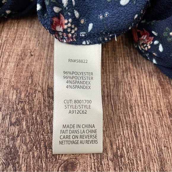 NWT Max Studio Long Sleeve Floral Dress Size Large - Picture 5 of 5